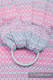 Ringsling, Jacquard Weave (60% cotton, 28% merino wool, 8% silk, 4% cashmere) - LITTLE LOVE - ROSE GARDEN - long 2.1m #babywearing