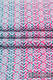 Baby Wrap, Jacquard Weave (60% cotton, 28% merino wool, 8% silk, 4% cashmere) - LITTLE LOVE - ROSE GARDEN - size S #babywearing