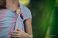 Żakardowa chusta kółkowa do noszenia dzieci, bawełna - LITTLE LOVE - BRZASK - long 2.1m #babywearing
