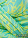 Ringsling, Jacquard Weave (100% cotton) - Twisted Leaves Turquoise & Yellow - long 2.1m #babywearing