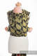 WRAP-TAI carrier Mini with hood/ jacquard twill / 100% cotton / NORTHERN LEAVES BLACK & YELLOW #babywearing
