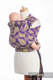 WRAP-TAI carrier Mini with hood/ jacquard twill / 100% cotton / NORTHERN LEAVES PURPLE & YELLOW #babywearing
