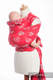 Nosidełko dla dzieci WRAP-TAI TODDLER, bawełna, splot żakardowy, z kapturkiem, SERDUSZKA CZERWONY Z SZARYM #babywearing