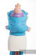 WRAP-TAI carrier Toddler with hood/ jacquard twill / 100% cotton / ZIGZAG TURQUOISE & PINK #babywearing