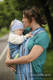 Ring Sling - 100% Cotton - Broken Twill Weave -  Blue Dahlia #babywearing