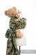 Żakardowa chusta dla lalek, 100% bawełna - ZIELONE MORO #babywearing
