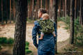 Żakardowa chusta do noszenia dzieci, bawełna - ZIELONE MORO - rozmiar S (drugi gatunek) #babywearing
