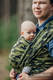 Żakardowa chusta do noszenia dzieci, bawełna - ZIELONE MORO - rozmiar M #babywearing