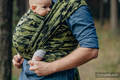 Żakardowa chusta do noszenia dzieci, bawełna - ZIELONE MORO - rozmiar XS #babywearing