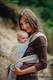 Baby Wrap, Jacquard Weave (80% cotton, 17% merino wool, 2% silk, 1% cashmere) - DAISY PETALS - size XS #babywearing