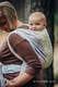 Baby Wrap, Jacquard Weave (80% cotton, 17% merino wool, 2% silk, 1% cashmere) - DAISY PETALS - size XL #babywearing