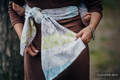 Baby Wrap, Jacquard Weave (80% cotton, 17% merino wool, 2% silk, 1% cashmere) - DAISY PETALS - size XL #babywearing