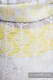 Nosidło Klamrowe ONBUHIMO z tkaniny żakardowej (80% bawełna , 17% wełna merino, 2% jedwab, 1% kaszmir), rozmiar Standard - PŁATKI STOKROTKI #babywearing