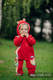 Pajacyk misiowy - rozmiar 74 - czerwony z Małą Jodełką Wyobraźnią #babywearing