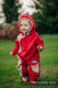 Pajacyk misiowy - rozmiar 86 - czerwony z Małą Jodełką Wyobraźnią (drugi gatunek) #babywearing