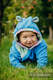 Bear Romper - size 68 -  turquoise with Little Herringbone Impression #babywearing
