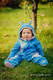 Pajacyk misiowy - rozmiar 68 - turkusowy z Małą Jodełką Impresją #babywearing