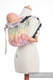 Nosidło Klamrowe ONBUHIMO z tkaniny żakardowej (100% bawełna), rozmiar Standard - PŁATKI TULIPANA  #babywearing