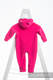 Bear Romper - size 74 - pink with Little Herringbone Impression #babywearing