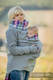 Fleece Babywearing Sweatshirt - size XXL - grey with Little Herringbone Tamonea #babywearing