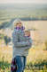 Fleece Babywearing Sweatshirt - size XL - grey with Little Herringbone Tamonea #babywearing