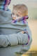 Polarowa bluza do noszenia dzieci - rozmiar L - szara z Małą Jodełką Tamonea #babywearing