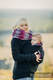 Fleece Babywearing Sweatshirt - size L - black with Little Herringbone Inspiration #babywearing