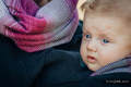 Fleece Tragepullover - Größe XXL - schwarz mit Little Herringbone Inspiration (grad B) #babywearing