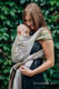 Baby Wrap, Jacquard Weave (60% cotton, 20% merino wool, 12% silk, 8% hemp) - FOREST BUBO OWLS - size S #babywearing