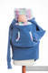Fleece Babywearing Sweatshirt - size XXL - blue with Little Herringbone Impression #babywearing