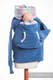Fleece Babywearing Sweatshirt - size XL - blue with Little Herringbone Impression #babywearing