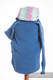 Polarowa bluza do noszenia dzieci - rozmiar M - niebieska z Małą Jodełką Impresją #babywearing