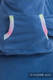 Polarowa bluza do noszenia dzieci - rozmiar XL - niebieska z Małą Jodełką Impresją #babywearing
