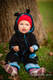 Fleece Romper - size 62 - black with Norwegian Diamond #babywearing