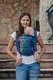 Baby Wrap, Jacquard Weave (100% cotton) - DAHLIA PETALS - size L #babywearing