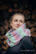 Snood Scarf with Fleece - LITTLE HERRINGBONE IMPRESSION & GREY #babywearing