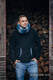 Fleece Pullover - Größe XL - schwarz mit Little Herringbone Illusion #babywearing