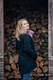 Fleece Pullover - Größe S - schwarz mit Little Herringbone Inspiration #babywearing