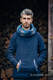Fleece Sweatshirt - size M - navy blue with Little Herringbone Illusion (grade B) #babywearing