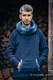Fleece Sweatshirt - size XXL - navy blue with Little Herringbone Illusion #babywearing