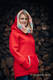 Fleece Sweatshirt - size M - red with Little Herringbone Imagination #babywearing