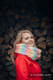 Fleece Pullover - Größe M - rot mit Little Herringbone Imagination #babywearing