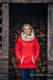 Polarowa bluza - rozmiar XXL - czerwona z Małą Jodełką Wyobraźnią #babywearing