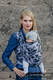Fular, tejido jacquard (100% algodón) - GRIS CAMO - talla S #babywearing