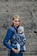 Żakardowa chusta do noszenia dzieci, bawełna - SZARE MORO - rozmiar XS #babywearing