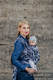 Fular, tejido jacquard (100% algodón) - GRIS CAMO - talla XL #babywearing