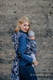 Żakardowa chusta do noszenia dzieci, bawełna - SZARE MORO - rozmiar S #babywearing