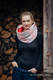 Snood Scarf with Fleece - LITTLE LOVE - HAZE & RED #babywearing