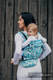 Gürteltasche, hergestellt vom gewebten Stoff (100% Baumwolle) - TWISTED LEAVES CREME & TÜRKIS  #babywearing
