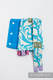 Drool Pads & Reach Straps Set, (60% cotton, 40% polyester) - TWISTED LEAVES CREAM & TURQUOISE  #babywearing